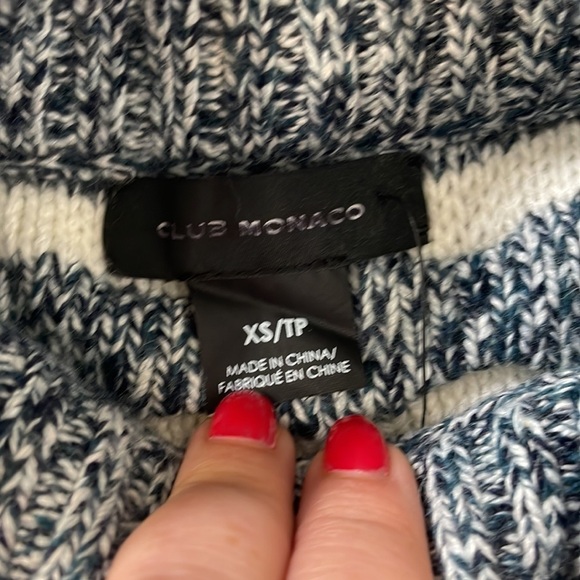 Club Monaco Crop Top Sweater NWOT Wool Blend - Picture 5 of 12